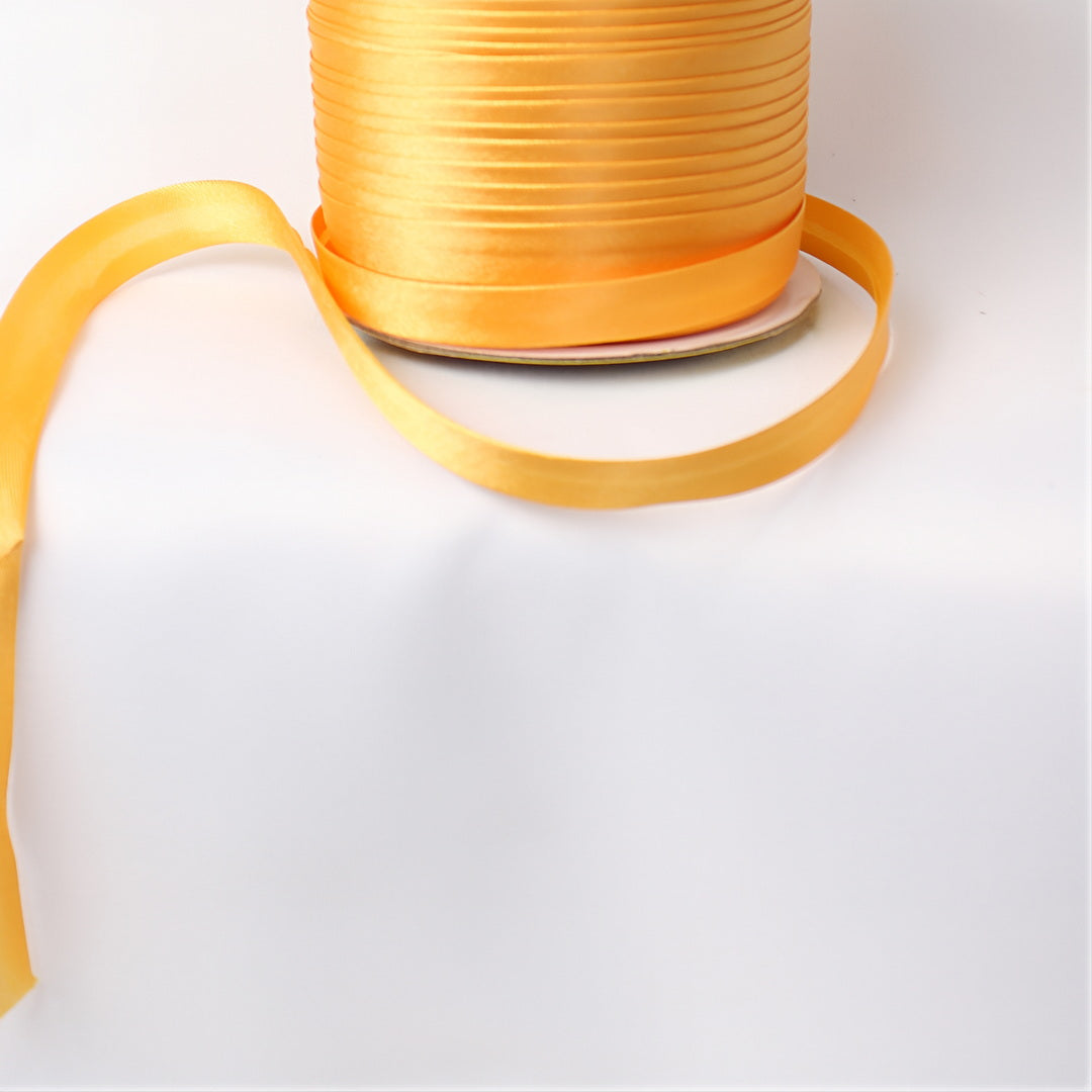 Satin Schrägband | Breite 15 mm - gefalzt