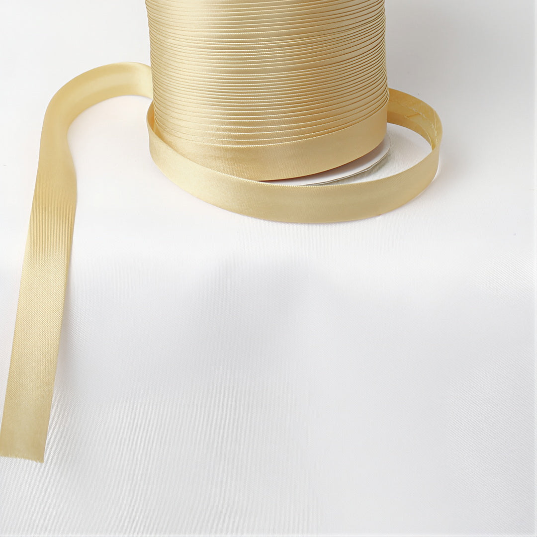 Satin Schrägband | Breite 15 mm - gefalzt