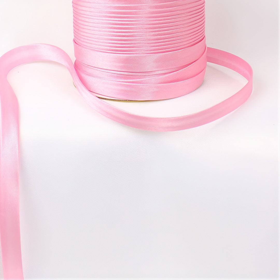 Satin Schrägband | Breite 15 mm - gefalzt