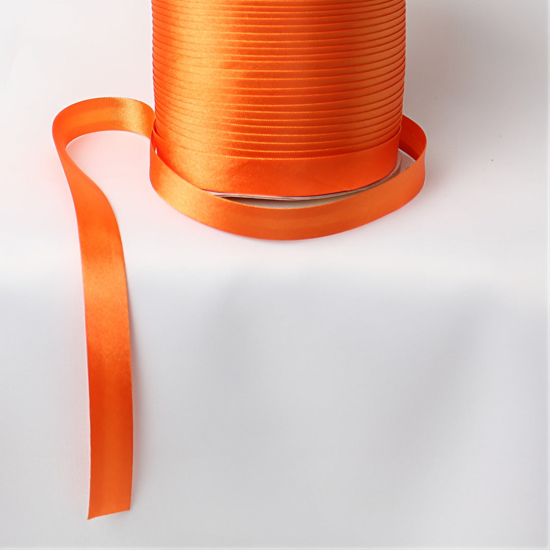Satin Schrägband | Breite 15 mm - gefalzt