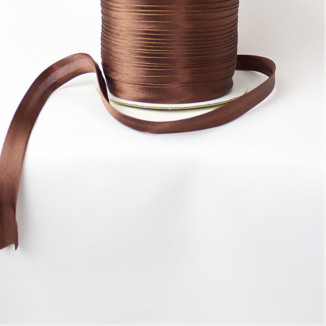 Satin Schrägband | Breite 15 mm - gefalzt