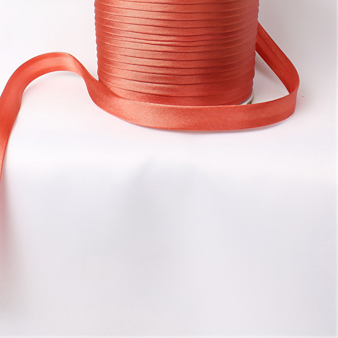 Satin Schrägband | Breite 15 mm - gefalzt