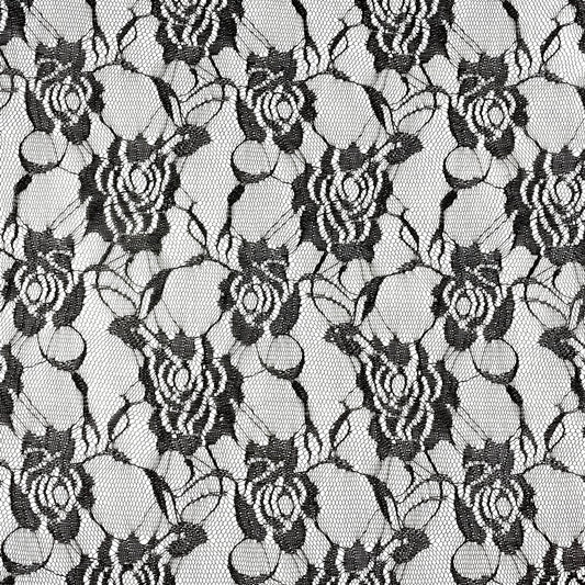 Spitzenstoff Meterware Farbe schwarz