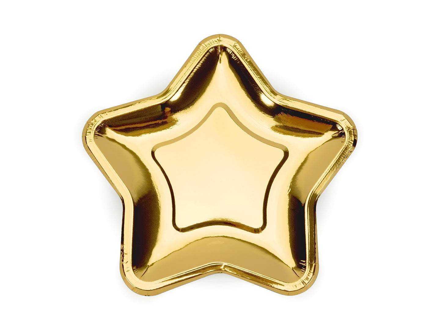 Teller Stern, gold, 18cm (1 VPE / 6 Stk.)
