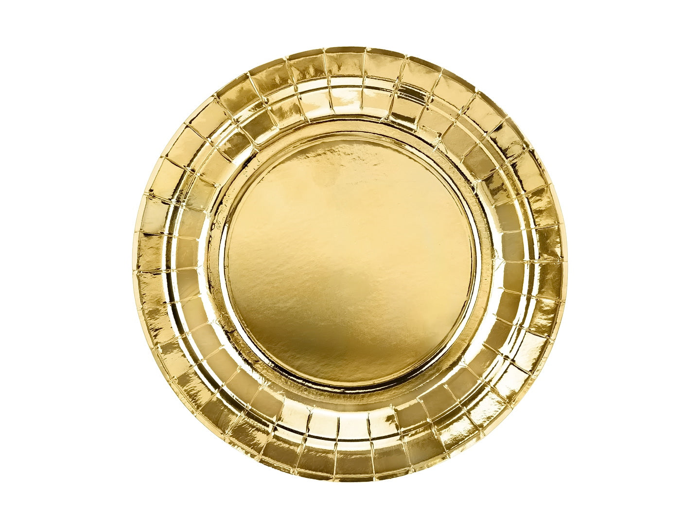 Pappteller, Teller, gold, 18cm (1 VPE / 6 Stk.)