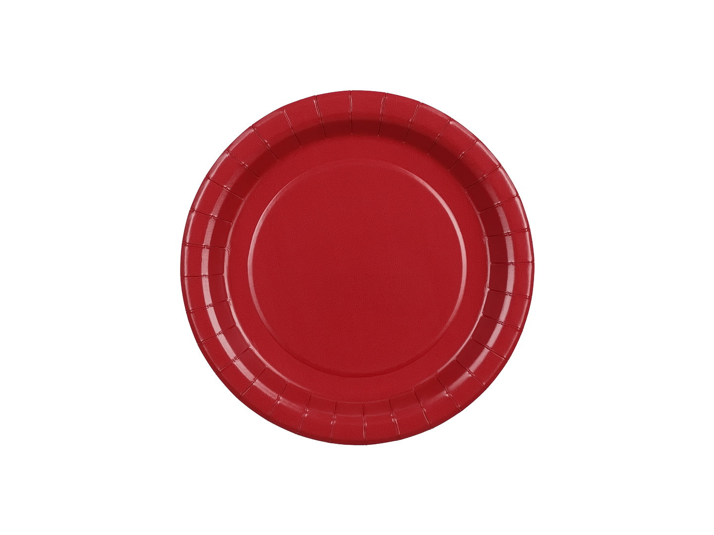 Pappteller, dunkelrot, 18 cm (1 VPE / 6 Stk.)