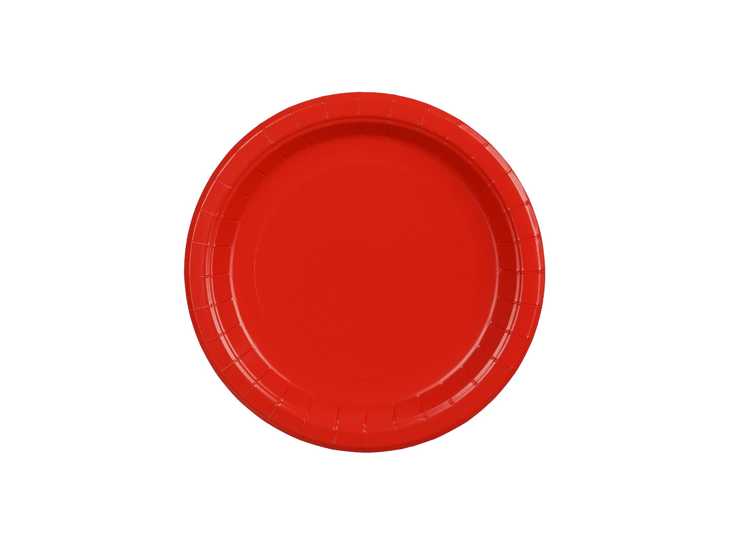 Pappteller, rot, 18 cm (1 VPE / 6 Stk.)