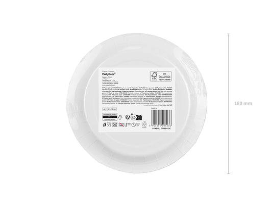 Pappteller, dunkelgrün, 18 cm (1 VPE / 6 Stk.)