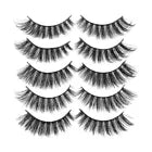 5 Paar 3D Künstliche Falsche Wimpern Faux Lashes Wimpernkranz Eyelashes
