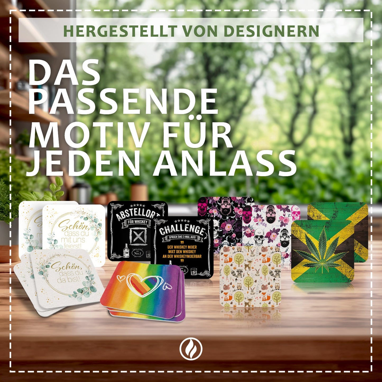 50 Bierdeckel Bierkrug bunt, Party Geburtstag Grillen Feierdeko