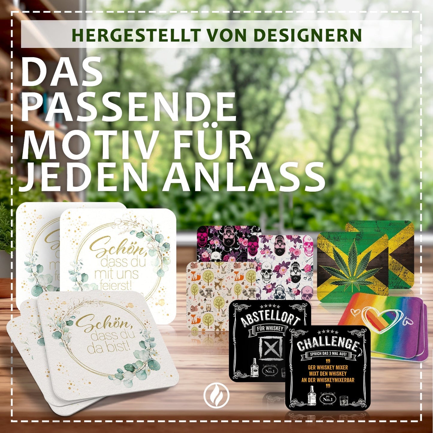 50 Bierdeckel Fußball Deutschland, EM Party Deko Public Viewing