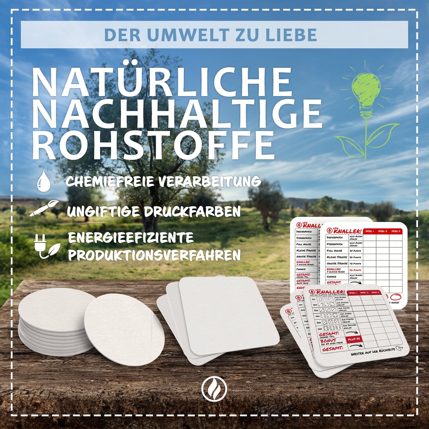 "Was stimmt denn mit dir nicht?" Bierdeckel - 50 Stück - Witziges Design mit Herzakzenten