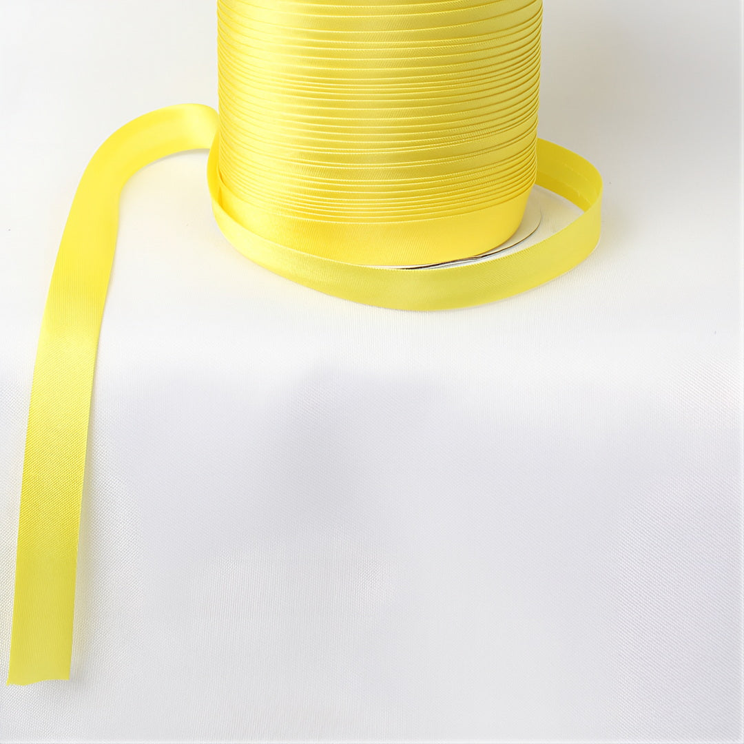 Satin Schrägband | Breite 15 mm - gefalzt