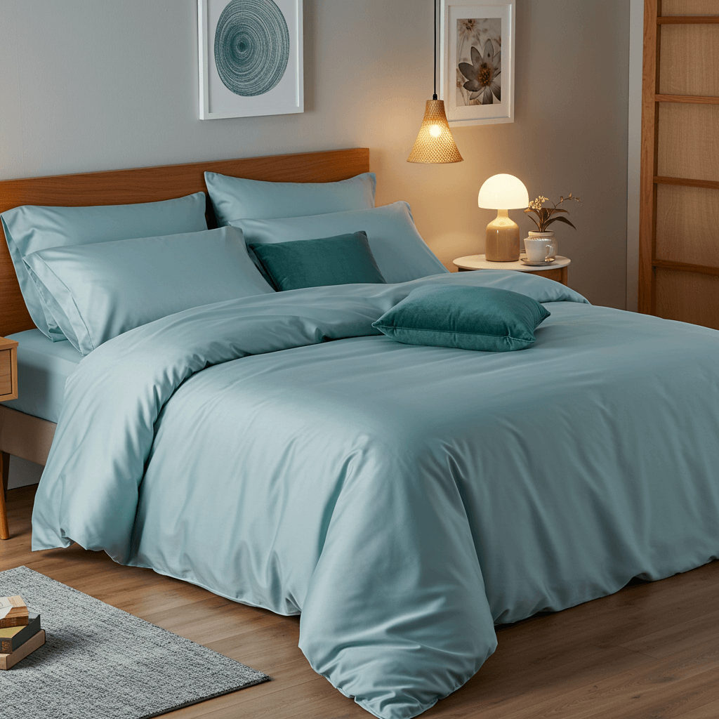 Luxe Baumwolle Satin Spannbettlaken