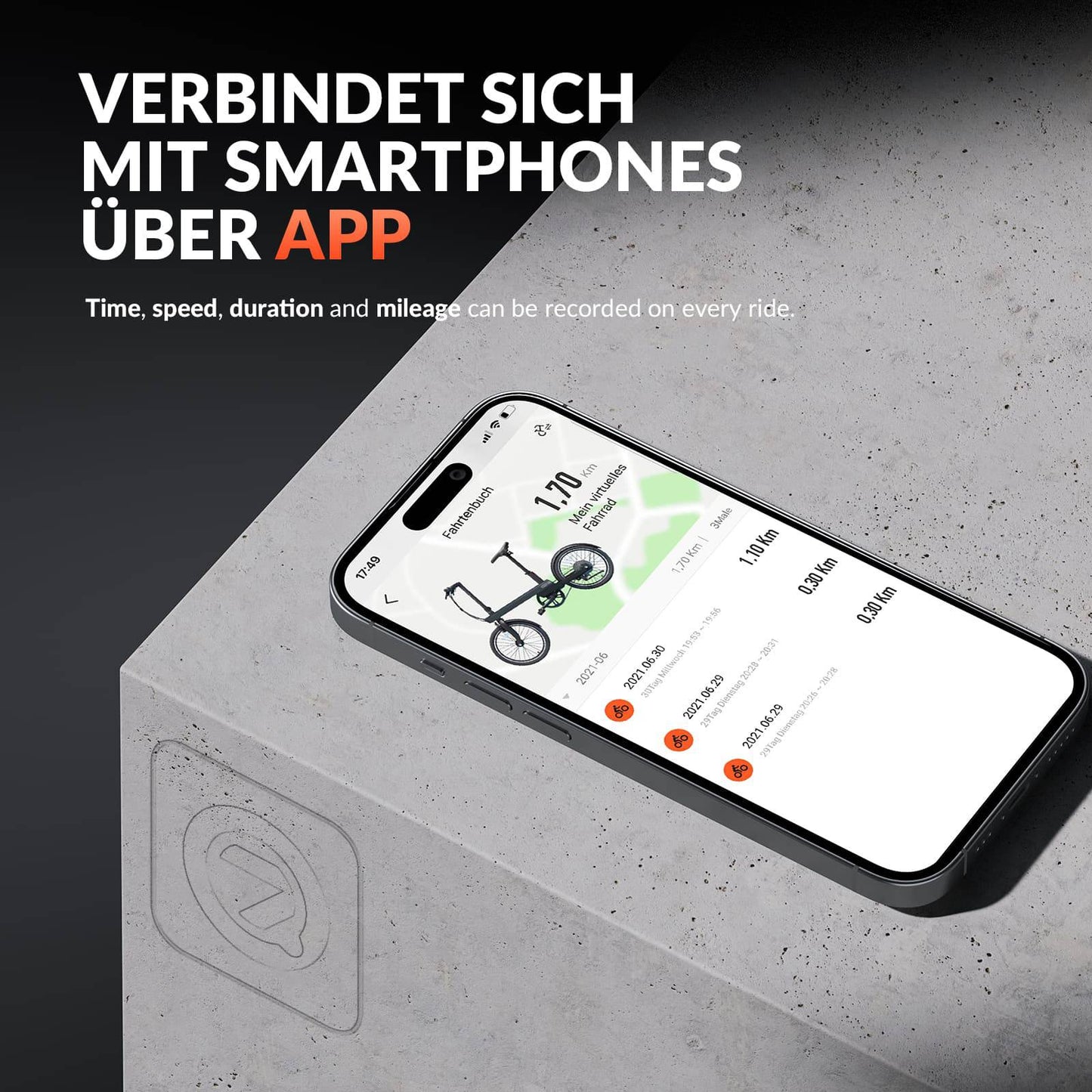 QiCYCLE E-Bike 20 Zoll klappbare Elektrofahrrad mit 8 Gangschaltung bis 25km/h für Jugendliche und Erwachsene