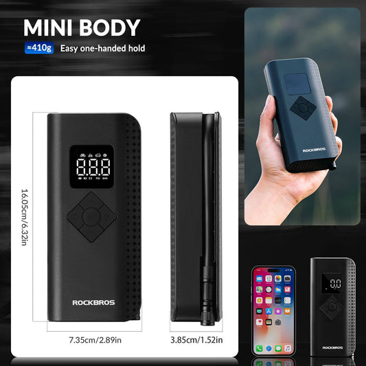 Mini Elektrische Luftpumpe 7-150PSI 5 Modi