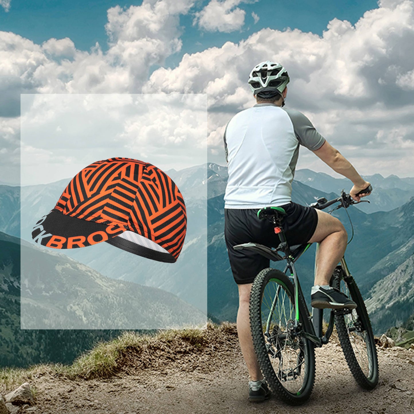 ROCKBROS Fahrrad Kappe UV-Schutz Sport Hut für Damen Herren 54-61 cm