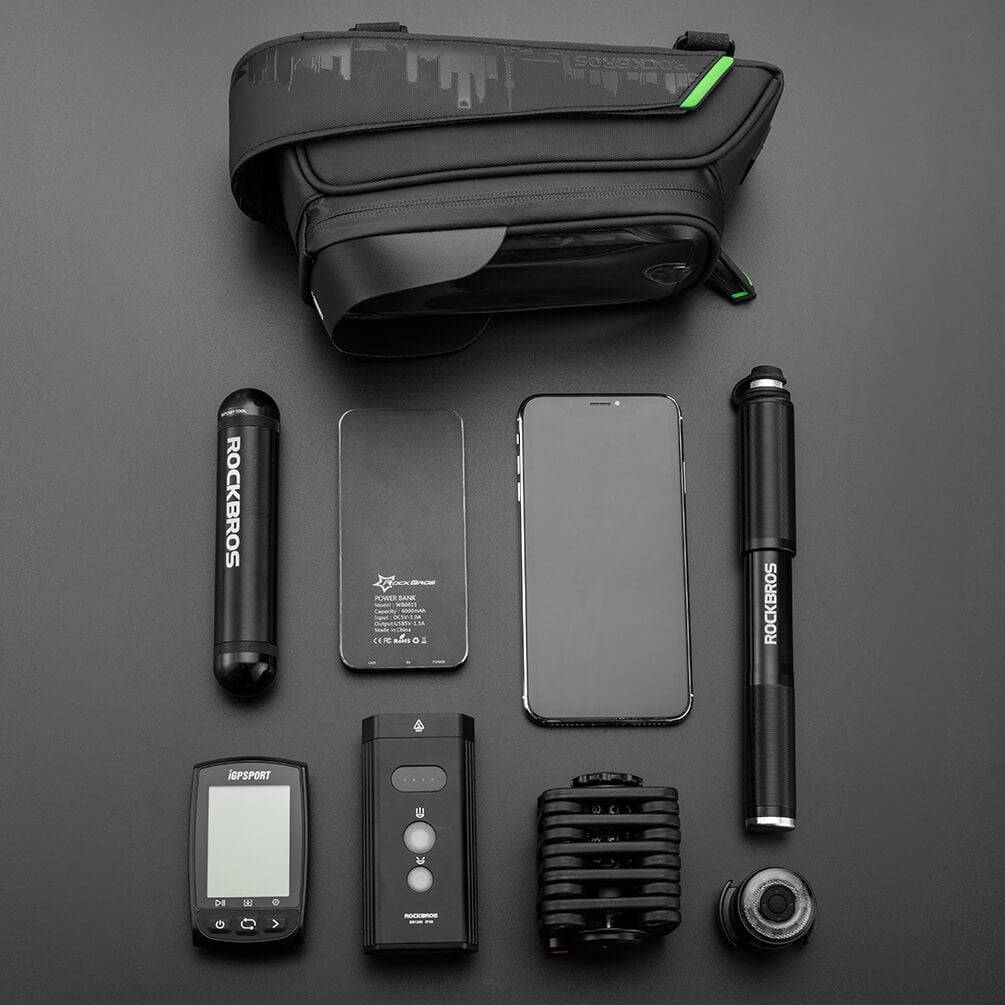 ROCKBROS Fahrrad Oberrohrtasche Wasserdicht Handytasche mit Touchscreen