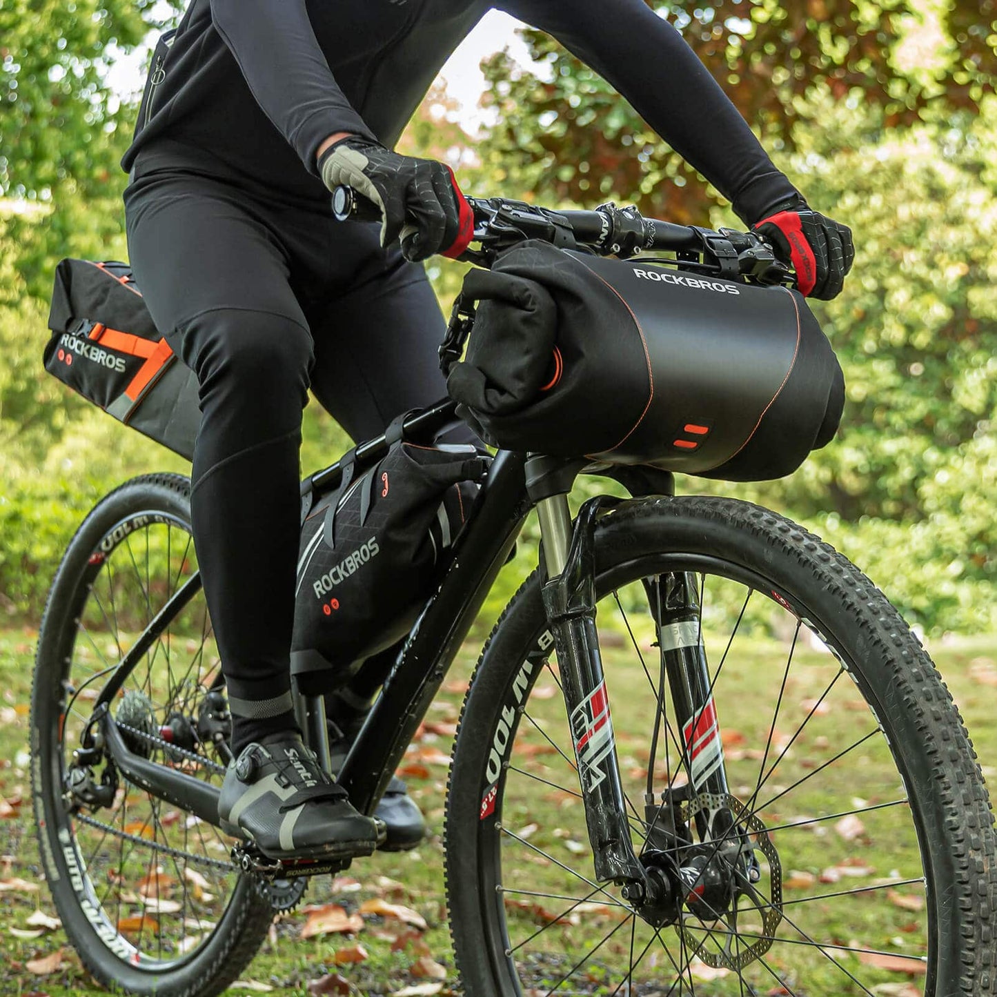 ROCKBROS Wasserdichte Fahrrad Lenkertasche 2L mit Öffnungsdesign
