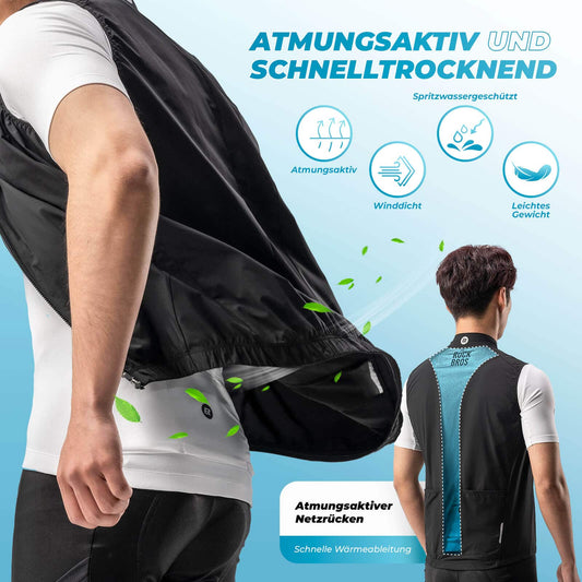 ROCKBROS Windweste Radsport Warnweste Ärmellose