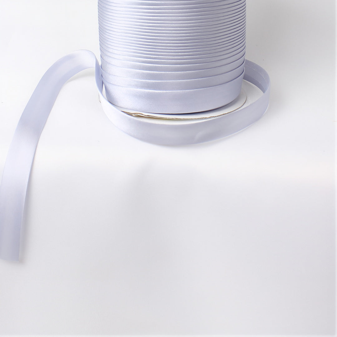 Satin Schrägband | Breite 15 mm - gefalzt