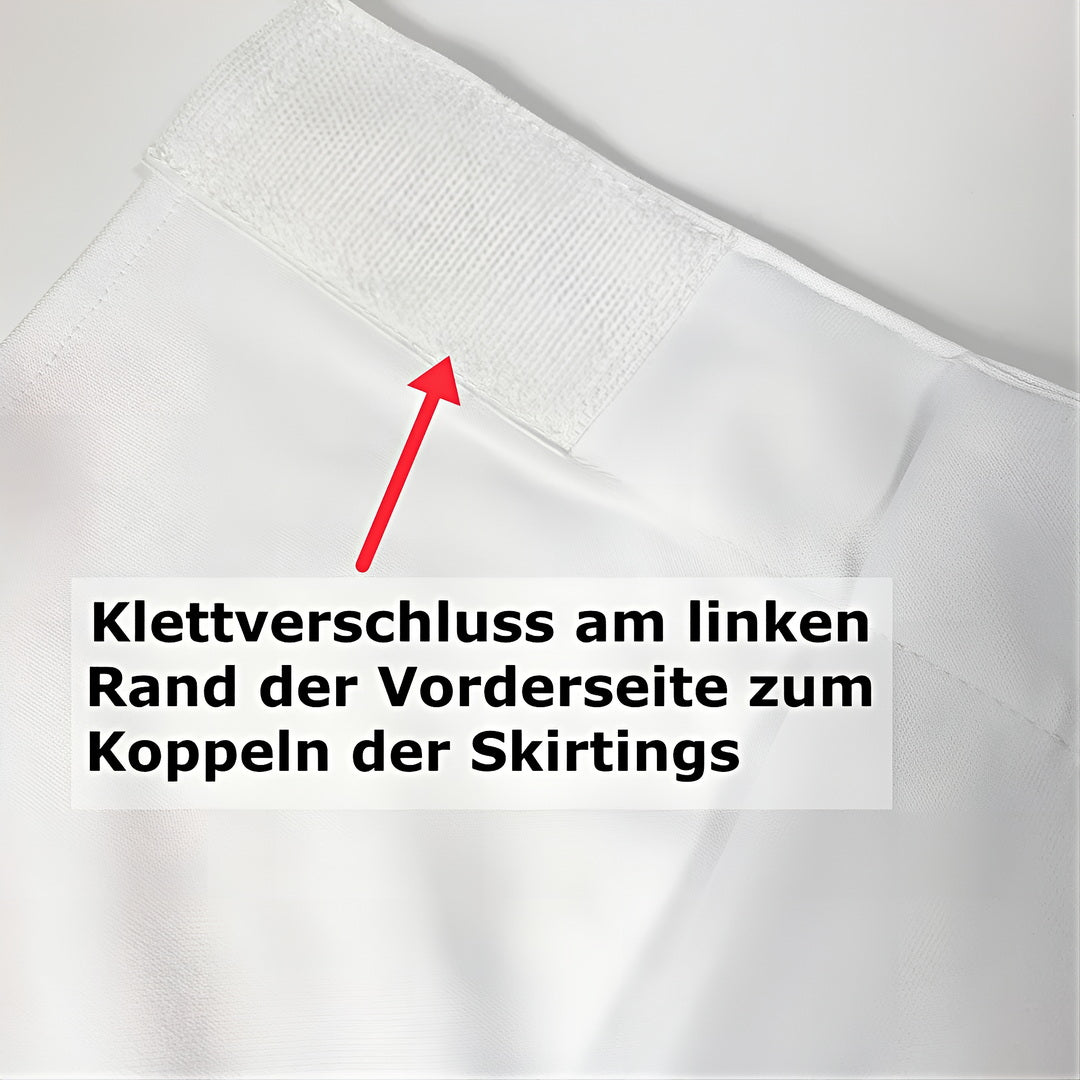 Tischrock Kellerfalte | ca. 73 cm x 90/480 cm