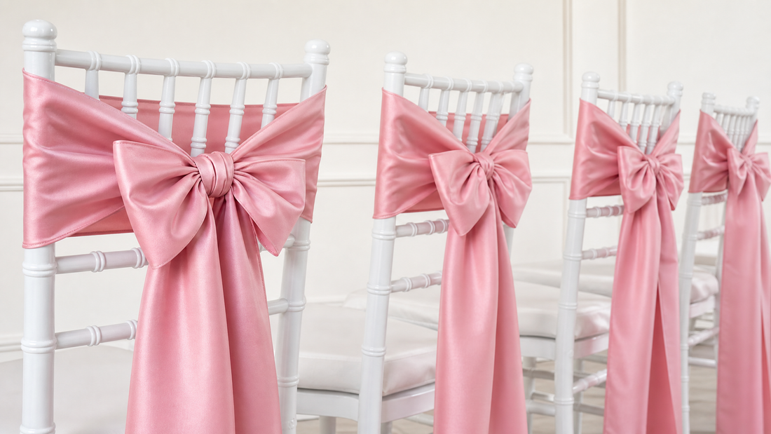 Stuhlschleifen für die Hochzeit selber machen: Anleitung mit Budget