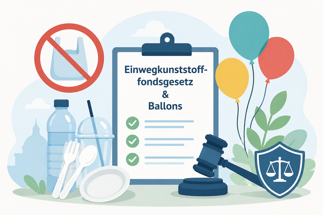 Einwegkunststofffondsgesetz und Ballons: Was Veranstalter und Unternehmen jetzt wissen müssen