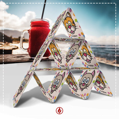 50x Bierdeckel Kindergeburtstag Partymaus & Partytiger - Tisch-Deko für den Geburtstag