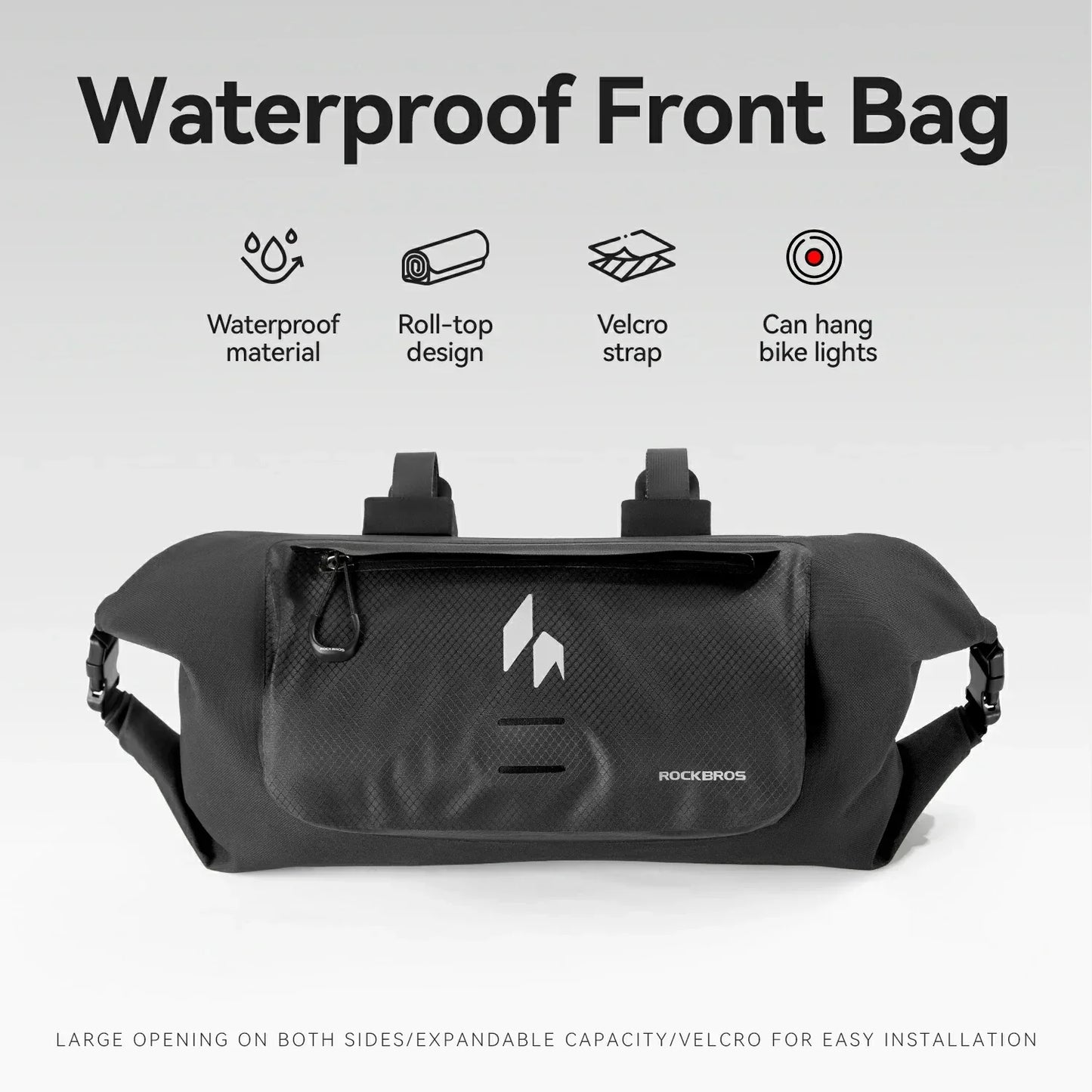 100% Wasserdichtes Fahrradtasche Lenkertasche 8L AS-154 RideMate