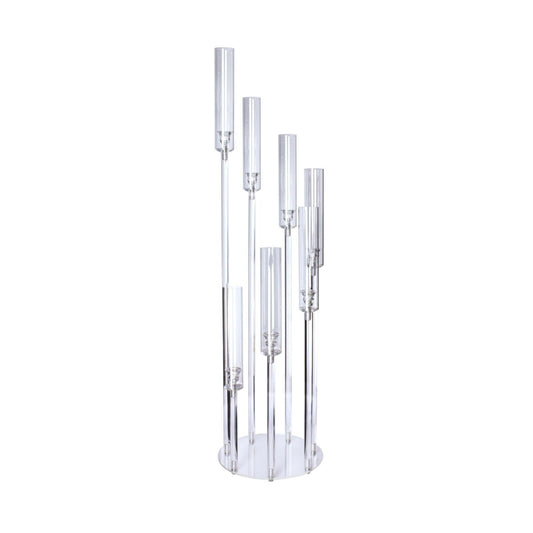 Kerzenständer Acryl 7-flammig 107 cm für LED-Kerzen Kerzenleuchter Kerzenhalter