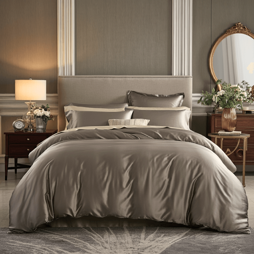 Charm Baumwolle Satin Spannbettlaken