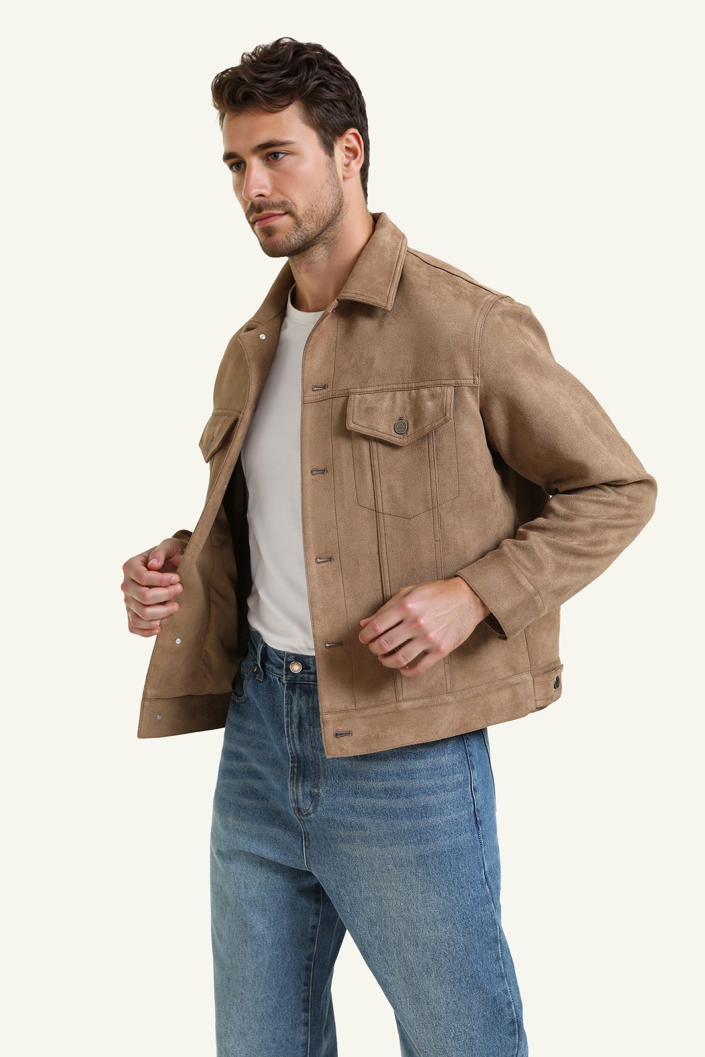 Jacke mit Knöpfen & Taschendetail
