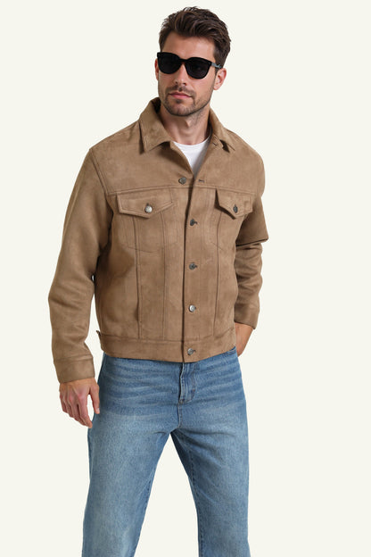 Jacke mit Knöpfen & Taschendetail