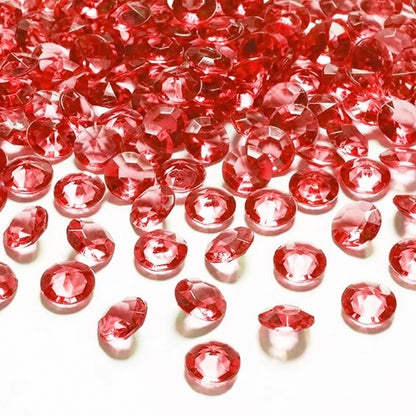 100 Dekosteine Diamant | Ø 12 mm