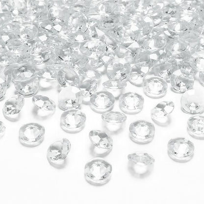 100 Dekosteine Diamant | Ø 12 mm
