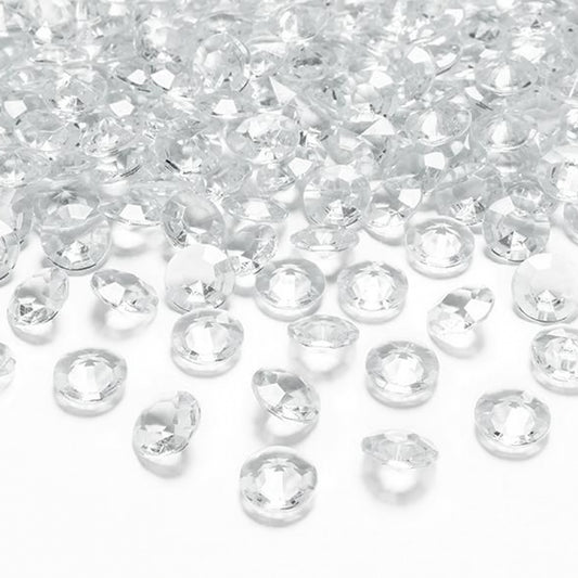 100 Dekosteine Diamant | Ø 12 mm