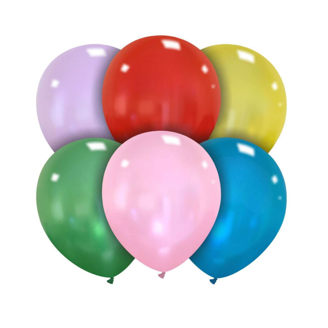 Luftballons Naturlatex | Ø ca. 13 cm - Metallic