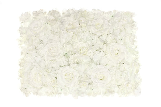 Blumen Wandplatte 40x60cm künstliche Blumen Rosen Hortensien Hochzeit Hintergrund Dekor