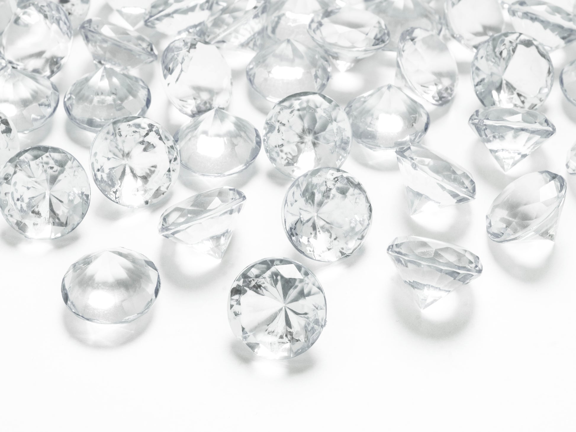 Dekosteine Diamant Ø 20 mm klar
