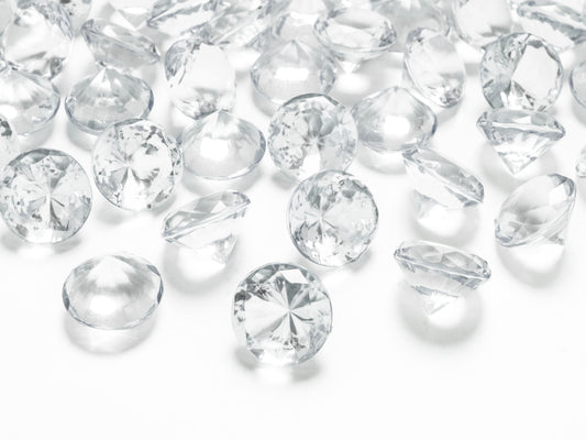 Dekosteine Diamant Ø 20 mm klar