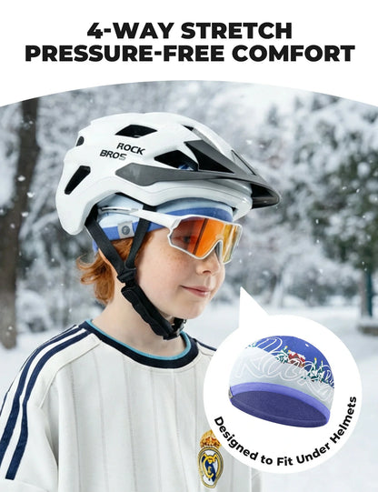 Doppelseitige Mütze für Kinder Weich Elastisch Winddicht 48-54cm