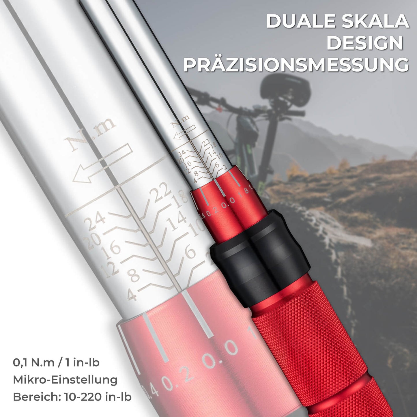 Fahrrad Drehmomentschlüssel Set 2-24 Nm, Multifunktionales Reparaturwerkzeug