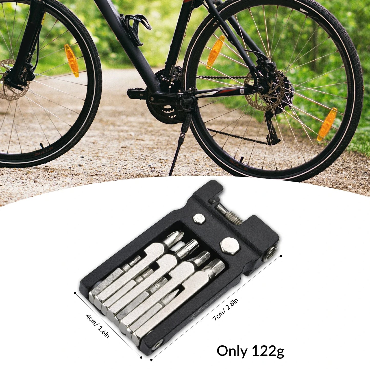 Fahrrad Multifunktionswerkzeug 20-in-1 Multitools Faltbare Reparatur Werkzeug Set aus Edelstahl