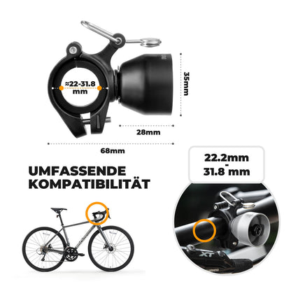 Fahrradklingel Mini 90dB - Kupferlegierung & Universalkompatibel