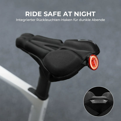 Fahrradsattel Überzug – Ergonomischer Sattelbezug Fahrrad mit Memory-Foam & 3D-geformter Polsterung