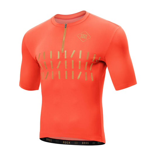 Fahrradtrikot Kurzarm Herren Atmungsaktives und Schnelltrocknend Jersey Reflektierende