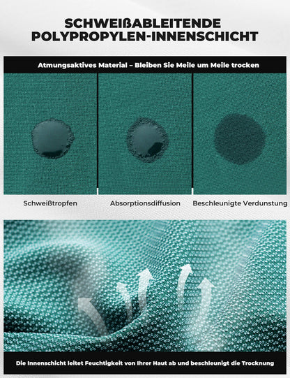 Fahrradtrikot Kurzarm Herren Atmungsaktives und Schnelltrocknend Jersey Reflektierende