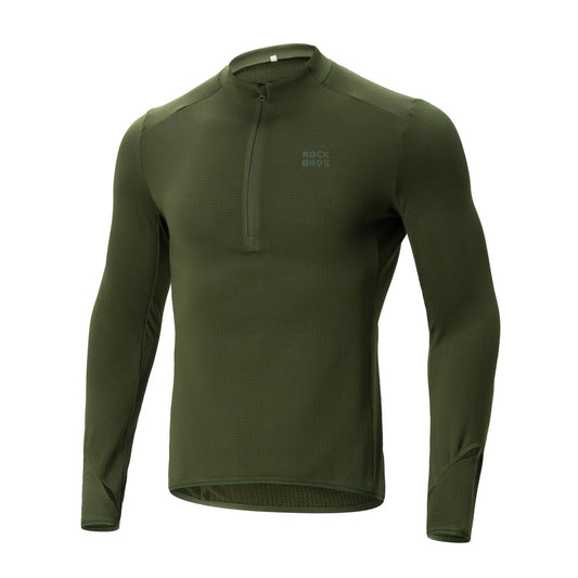 Fahrradtrikot Radtrikot Langarm Herren Winter Warm Fleece Schnelltrocknendes Atmungsaktiv