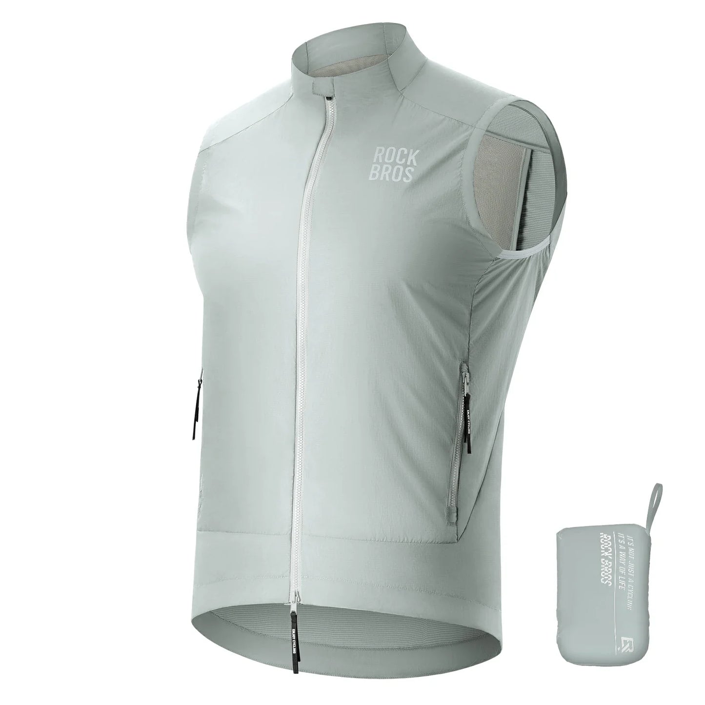 Fahrradweste Winddicht Leicht Atmungsaktiv Schnelltrocknend, Faltbar Radweste